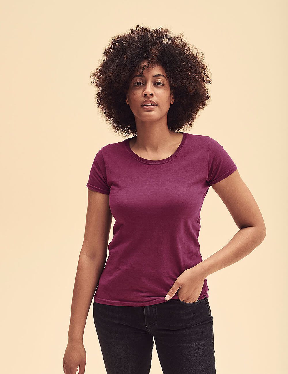 Fruit of the Loom Koszulka damska Original lady fit 1 Fruit of the Loom Koszulka damska Original lady fit