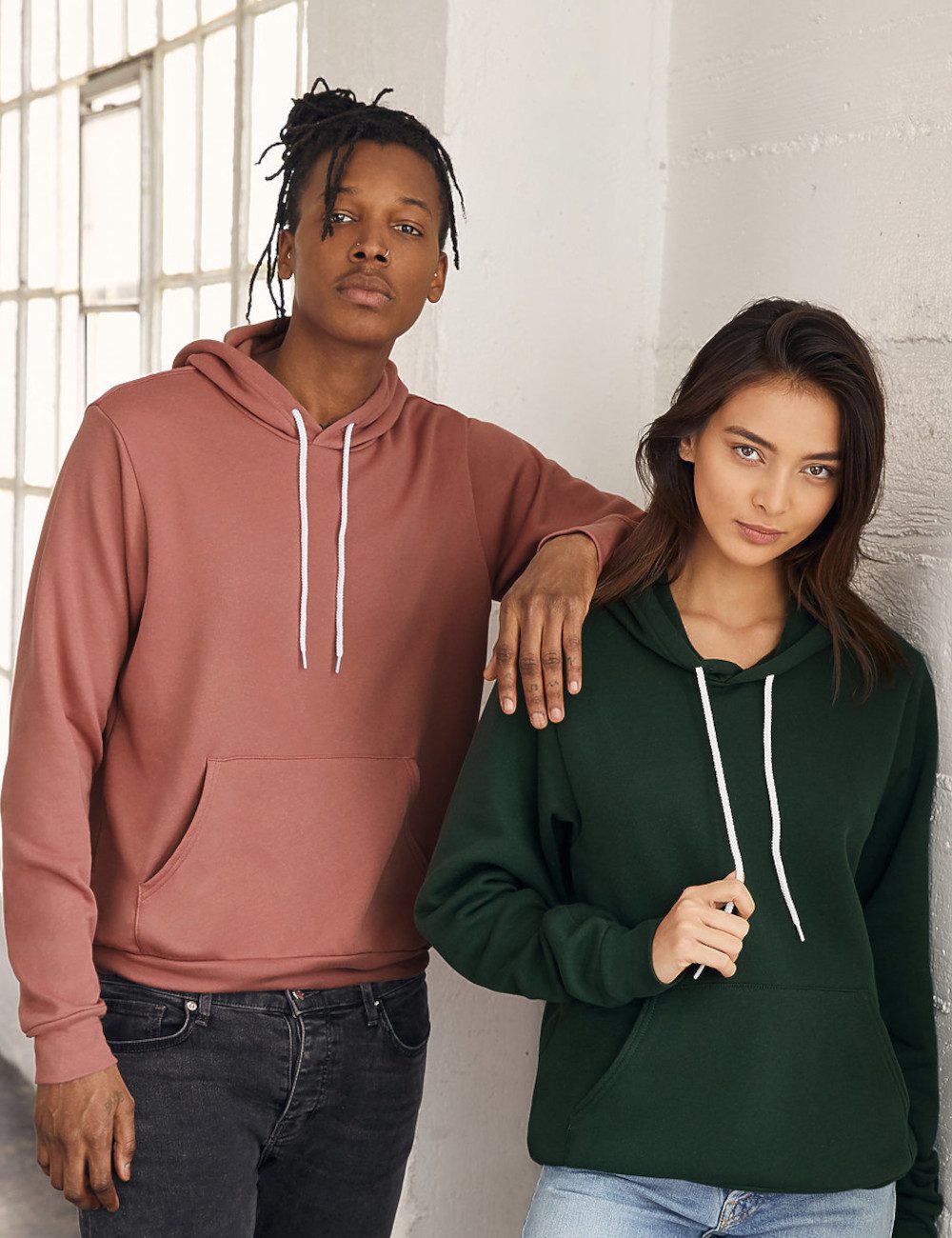 BELLA+CANVAS Bluza Unisex Poly-Cotton Fleece Pullover Hoodie 1 CANVAS Bluza Unisex Poly-Cotton Fleece Pullover Hoodie