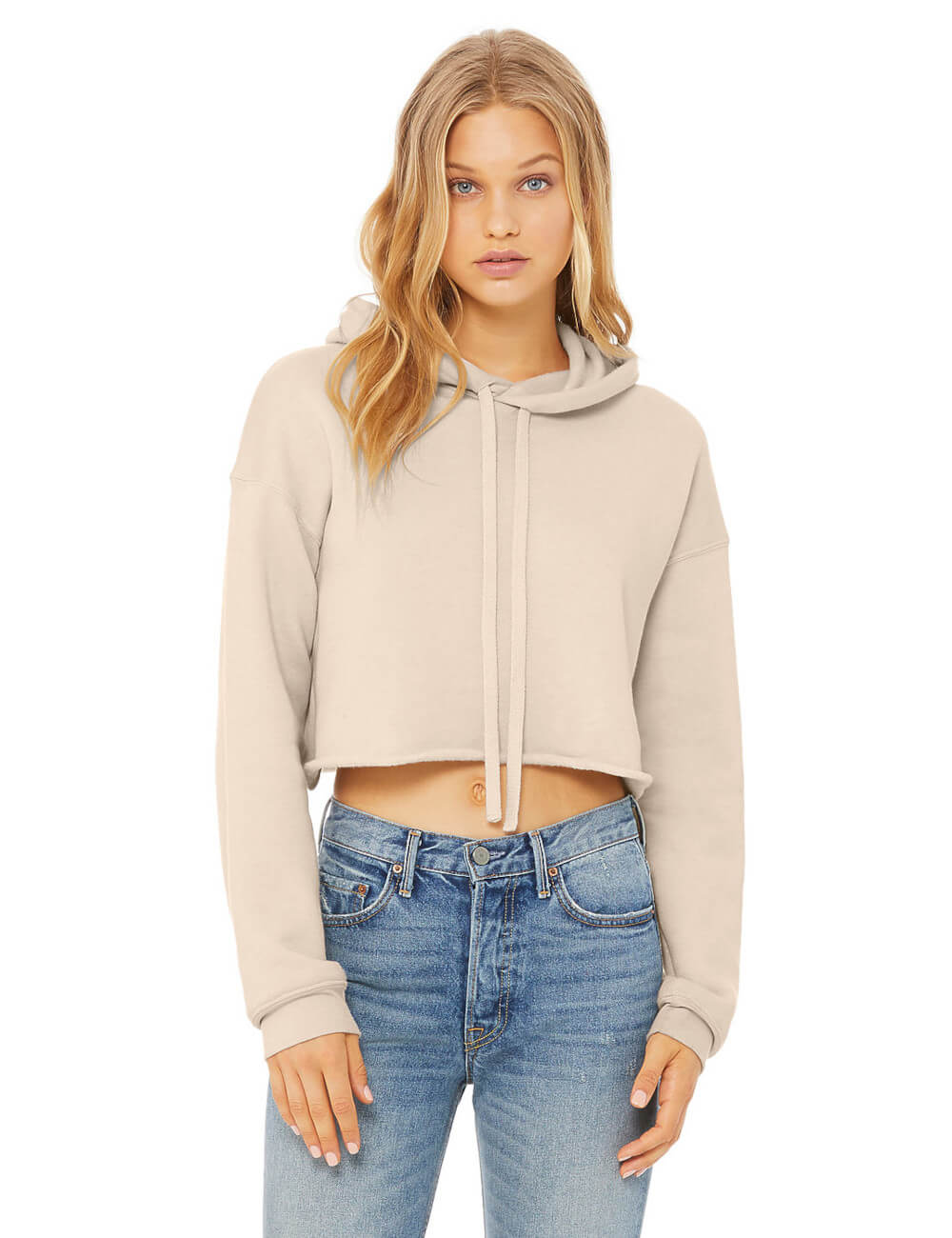 BELLA+CANVAS Bluza damska z kapturem Cropped Fleece Hoodie 4 BELLA Bluza damska z kapturem Cropped Fleece Hoodie