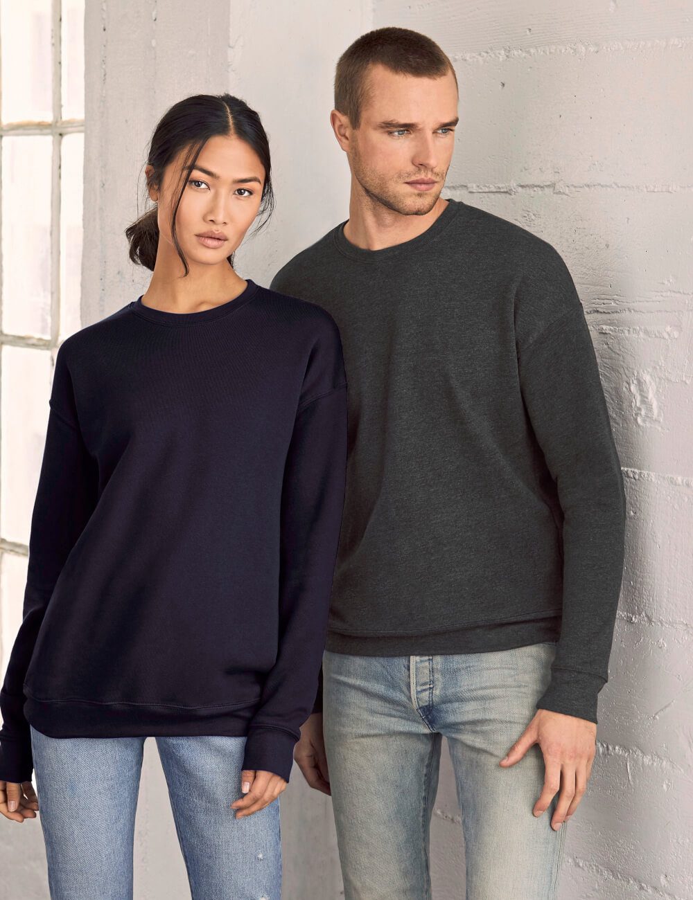 BELLA+CANVAS Bluza Unisex Drop Shoulder Fleece 1 CANVAS Bluza Unisex Drop Shoulder Fleece