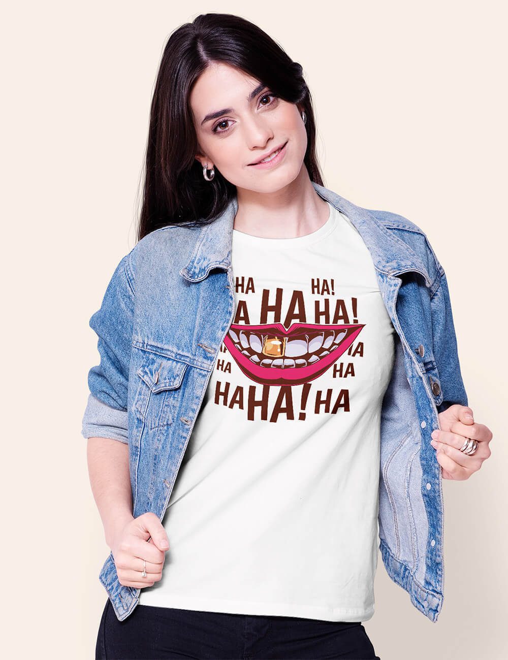 HA HA HA koszulka damska 3 HA HA HA