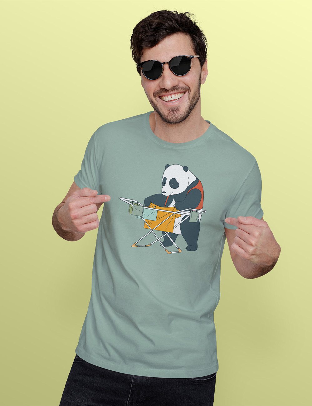 PANDA CLOTHES koszulka męska 3 panda clothes