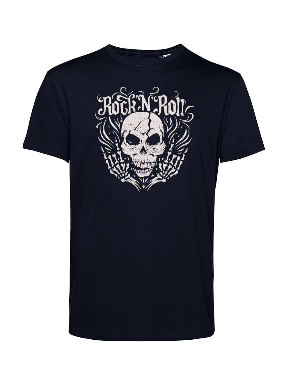 ROCK AND ROLL SKULL koszulka męska 1 ROCK AND ROLL