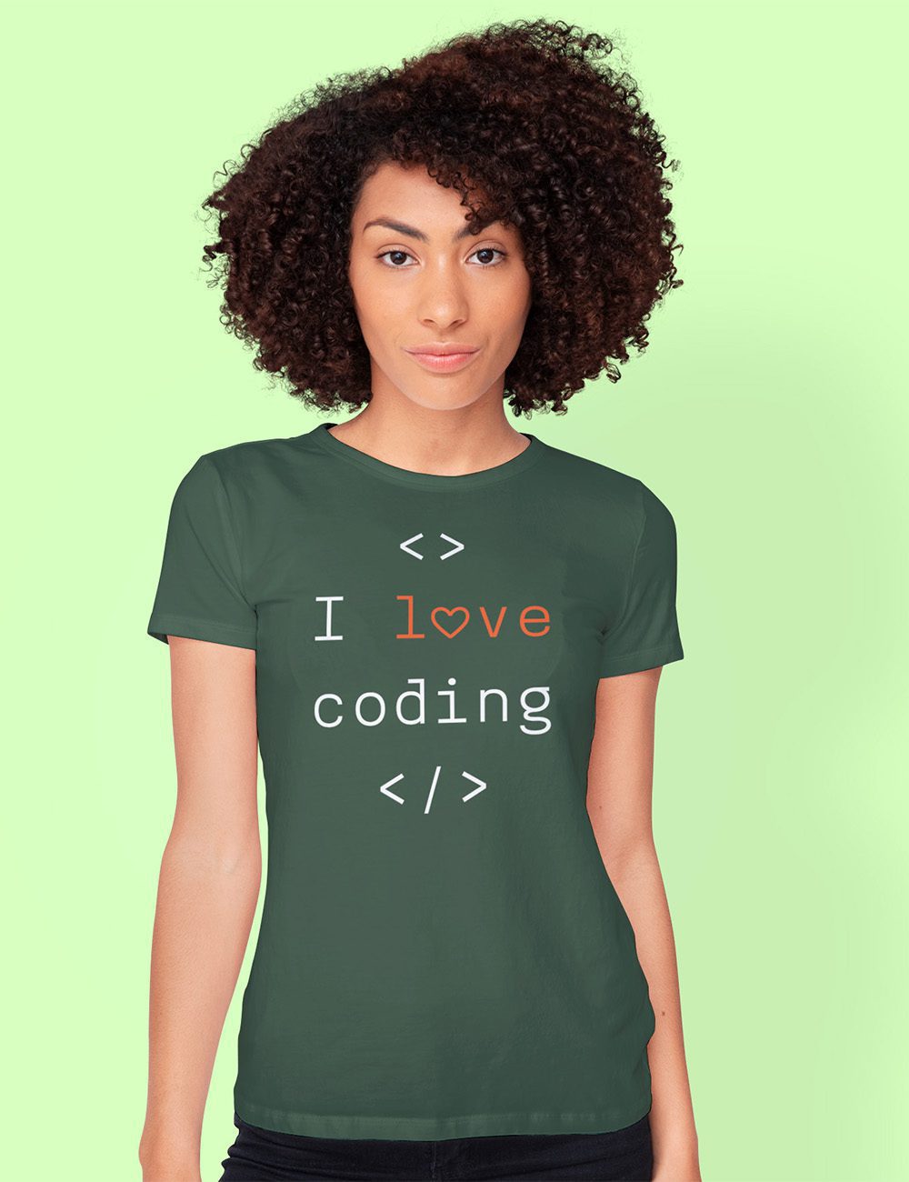 LOVE CODING koszulka damska 3 LOVE CODING