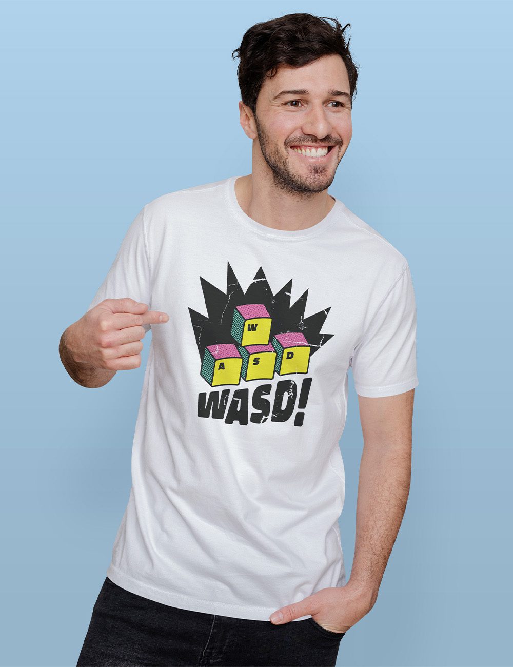 WASD keys koszulka męska 3 WASD keys