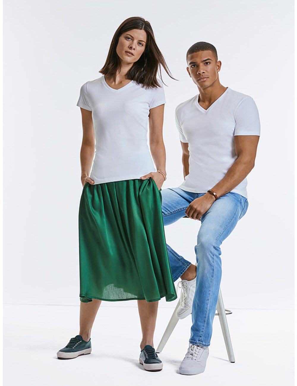 RUSSELL Eko Koszulka damska Pure Organic V-Neck T 2 RUSSELL Eko Koszulka damska Pure Organic V-Neck T