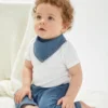 BABYBUGZ Jeansowy śliniak-bandana