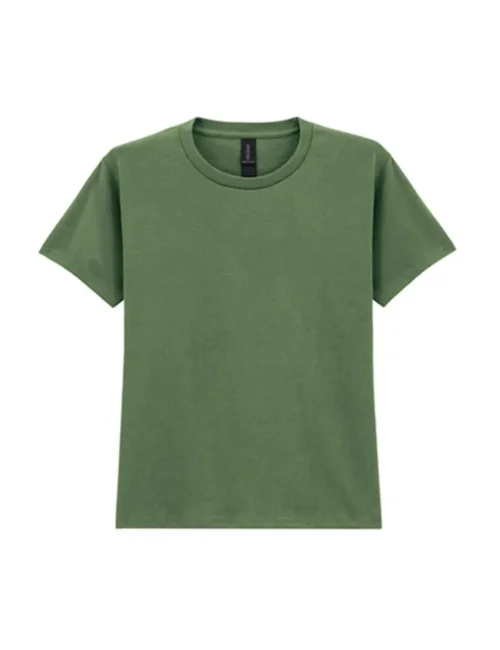 GILDAN Koszulka dziecięca Heavy Cotton™ Youth T-Shirt – military green