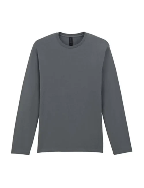 GILDAN koszulka męska z długim rękawem Softstyle – charcoal