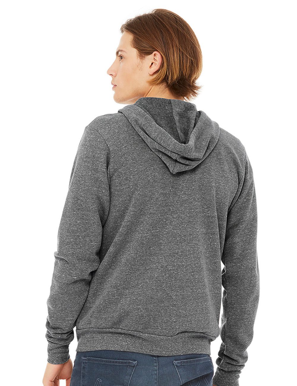 BELLA+CANVAS Bluza Unisex Triblend Full Zip Hoodie 4 CANVAS Bluza Unisex Triblend Full Zip Hoodie