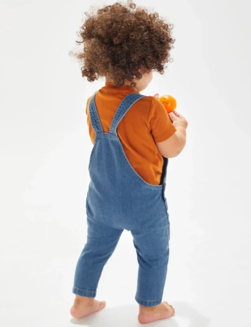 Alternative view of BABYBUGZ Ogrodniczki jeansowe