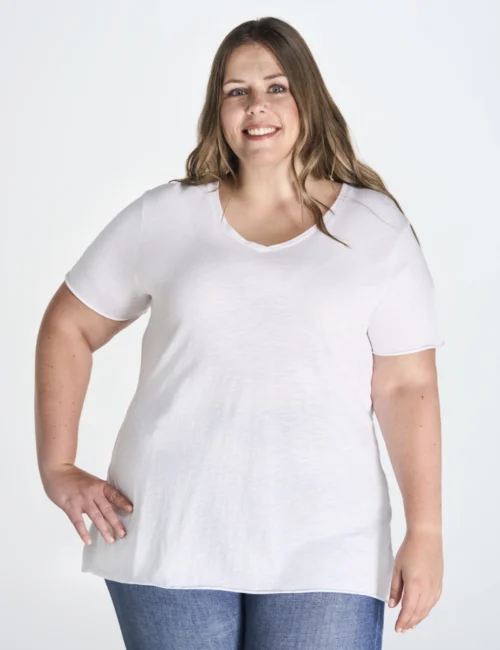 JHK Koszulka damska slub plus size